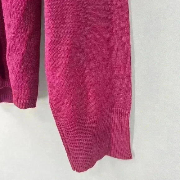 August Silk Knit Sweater Womens Large Cozy Soft Elevated Basic Minimalist Classy - Picture 5 of 9